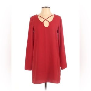 Leith Red Long Sleeve Dress Small